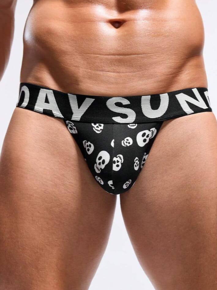 Men's Skull Print Briefs